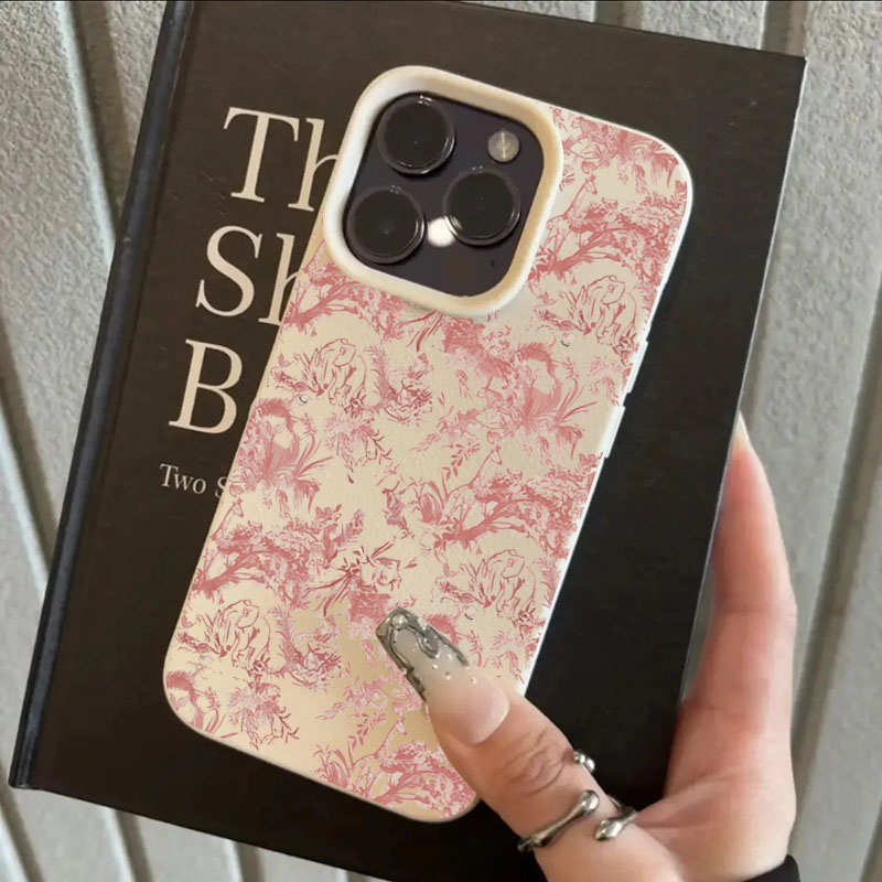 Vintage Floral Pattern Soft Case - Aesthetic Vintage Retro Pink Floral Botanical