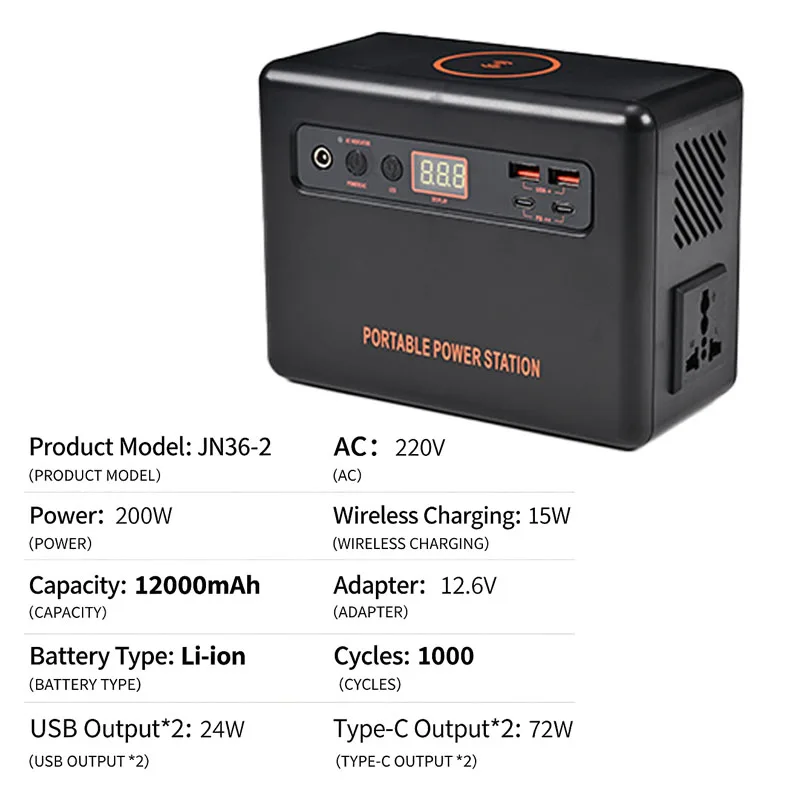 200W Portable Power Station 22 - Power Banks recension och pris