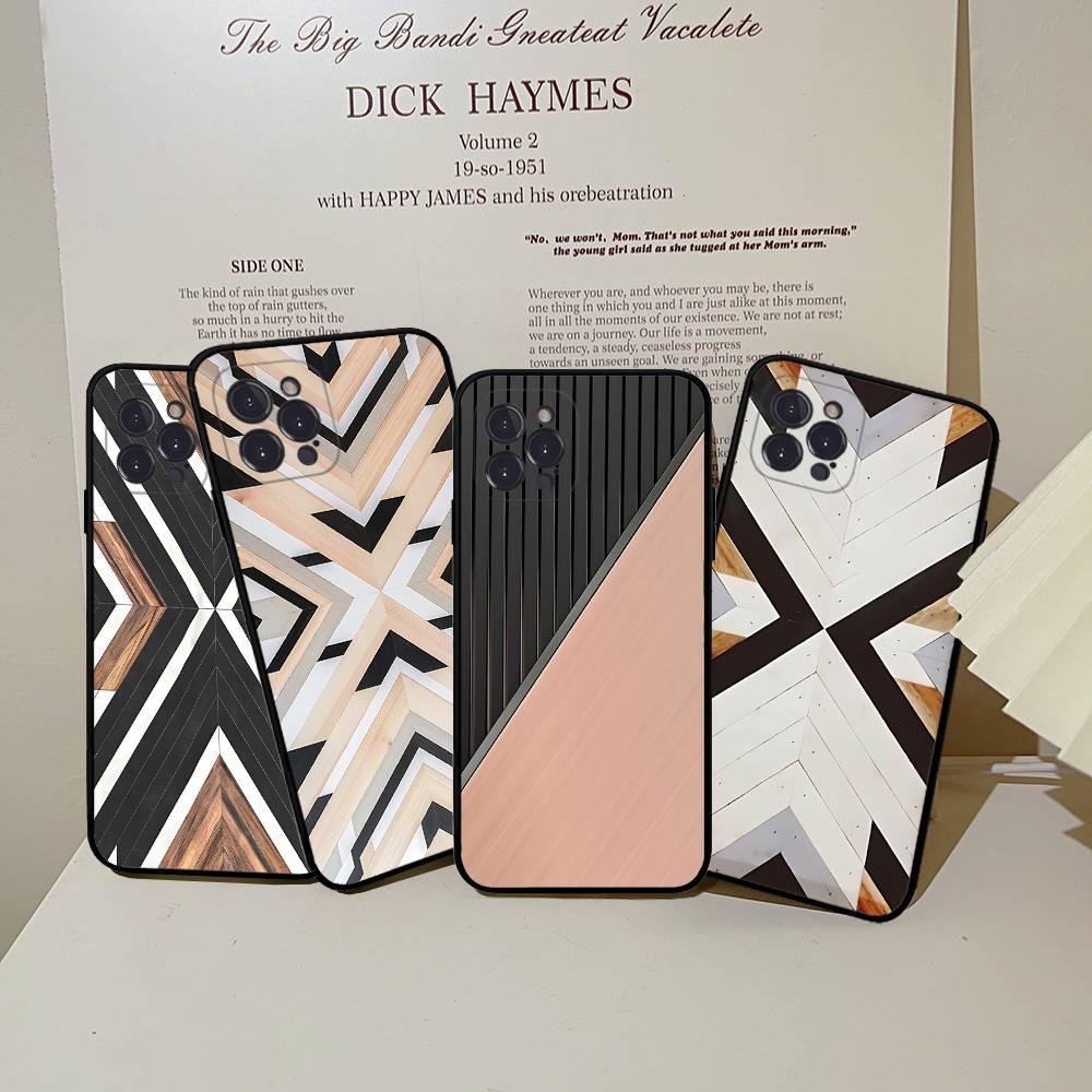 Vintage Wood Grain Geometry Pa - Vintage Floral Pattern Soft Case recension och pris