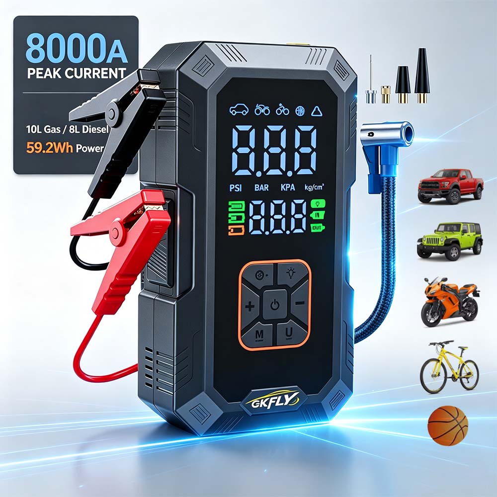 4 IN 1 Car Jump Starter 8000A  - Power Banks recension och pris