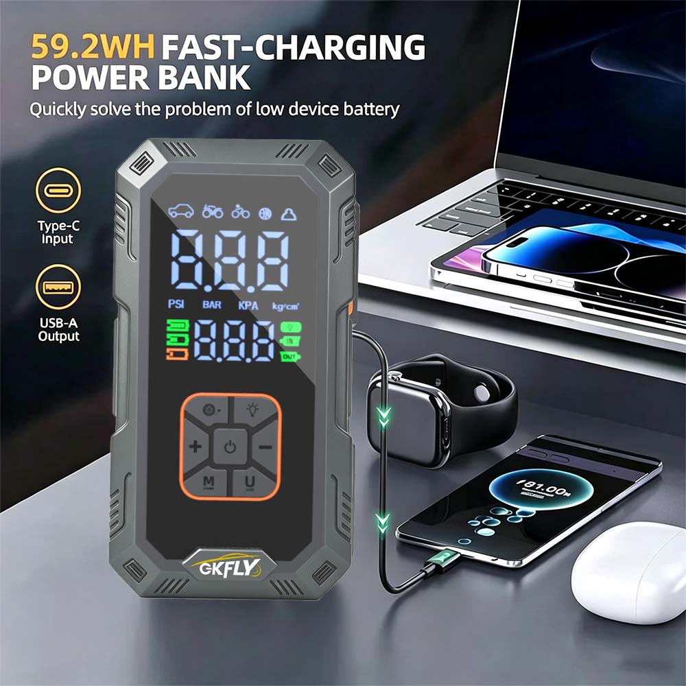 4 IN 1 Car Jump Starter 8000A  - Power Banks recension och pris