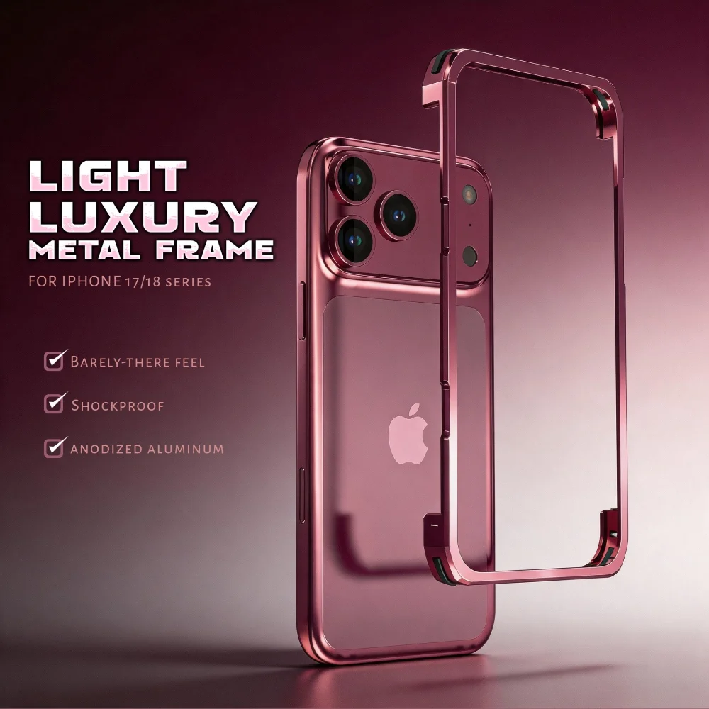 Premium Anodized Aluminum Meta - Metal Bumper Aluminum Frame Case recension och pris