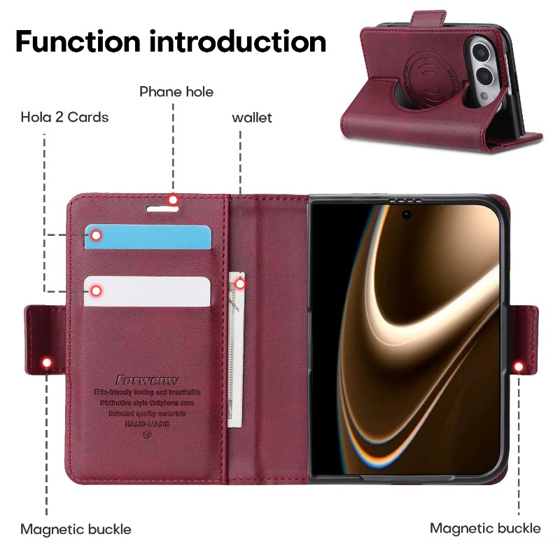 Business Leather Wallet Card S - Leather Wallet Card Holder Phone Cover recension och pris