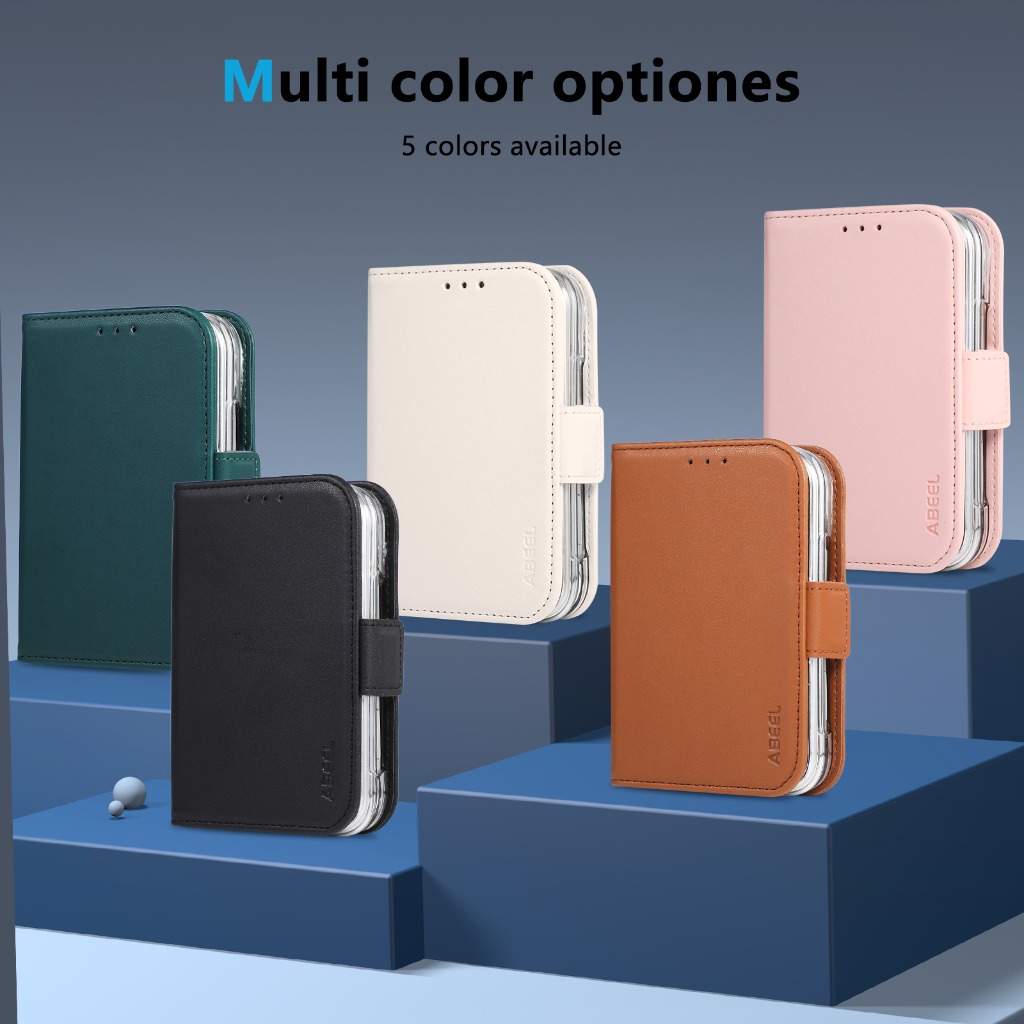 RFID Blocking Card Holder Wall - Leather Wallet Card Holder Phone Cover recension och pris