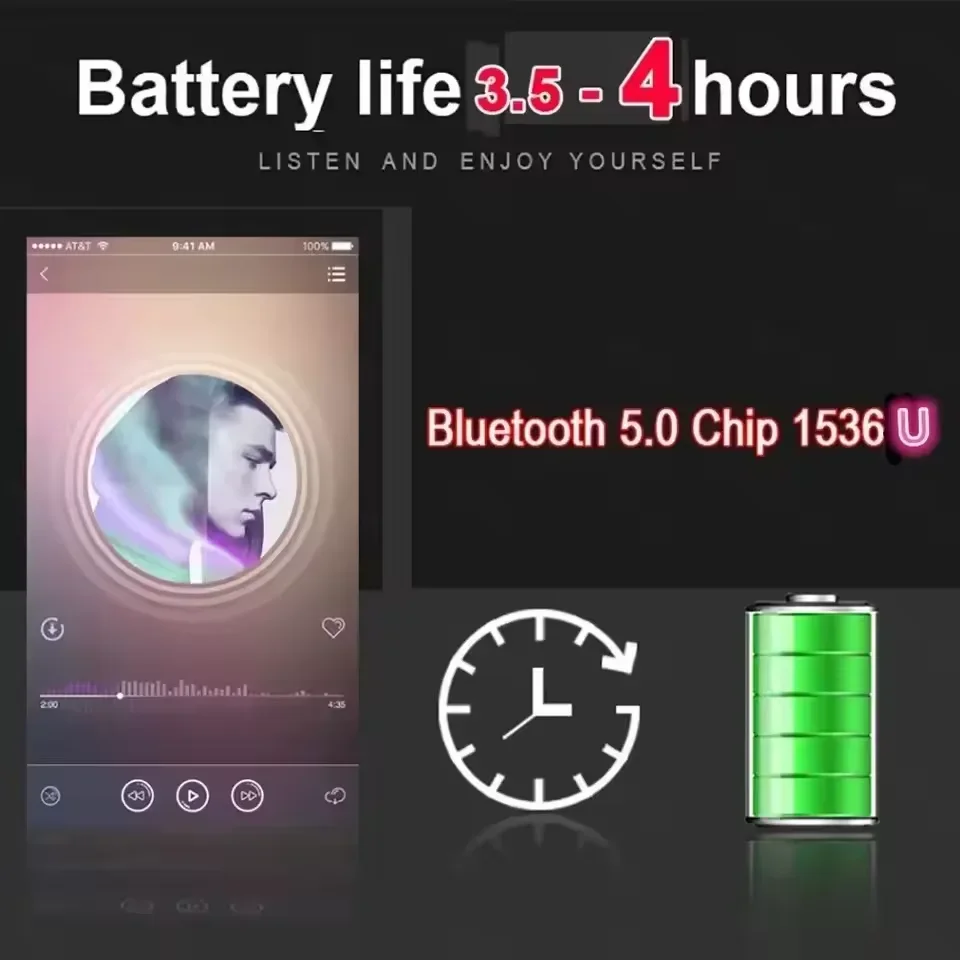 Bluetooth 5.3 New Air Por 5 Wi - Earphones recension och pris