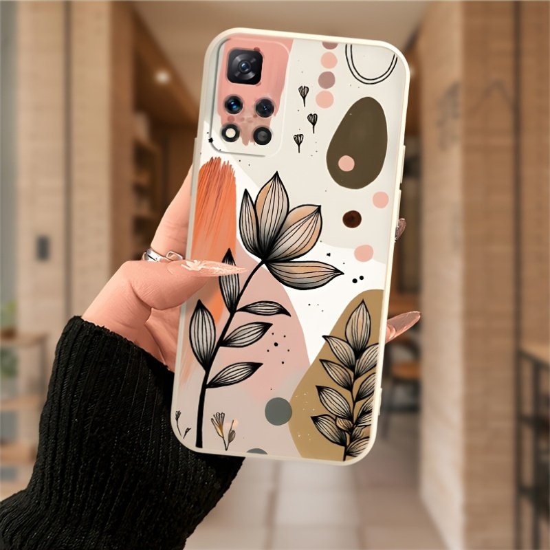 Pink-brown vintage floral patt - Vintage Floral Pattern Soft Case recension och pris
