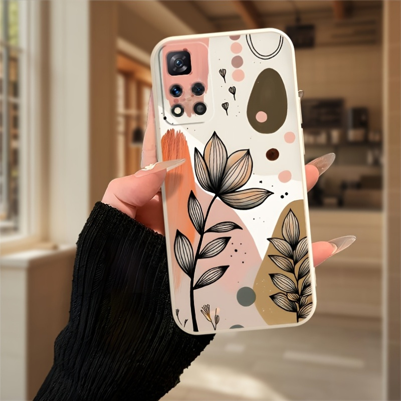 Pink-brown vintage floral patt - Vintage Floral Pattern Soft Case recension och pris