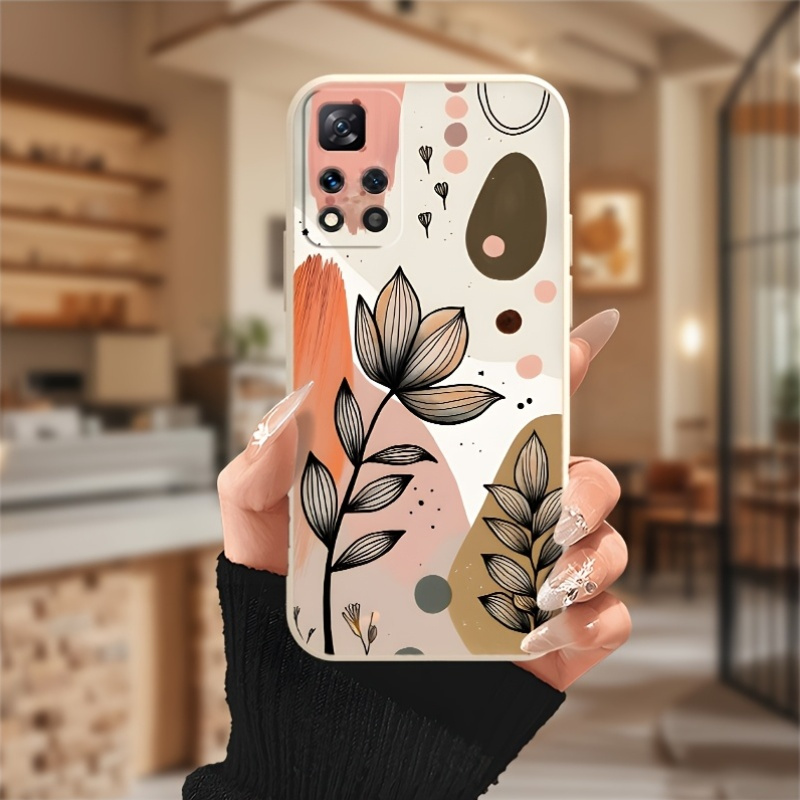 Pink-brown vintage floral patt - Vintage Floral Pattern Soft Case recension och pris